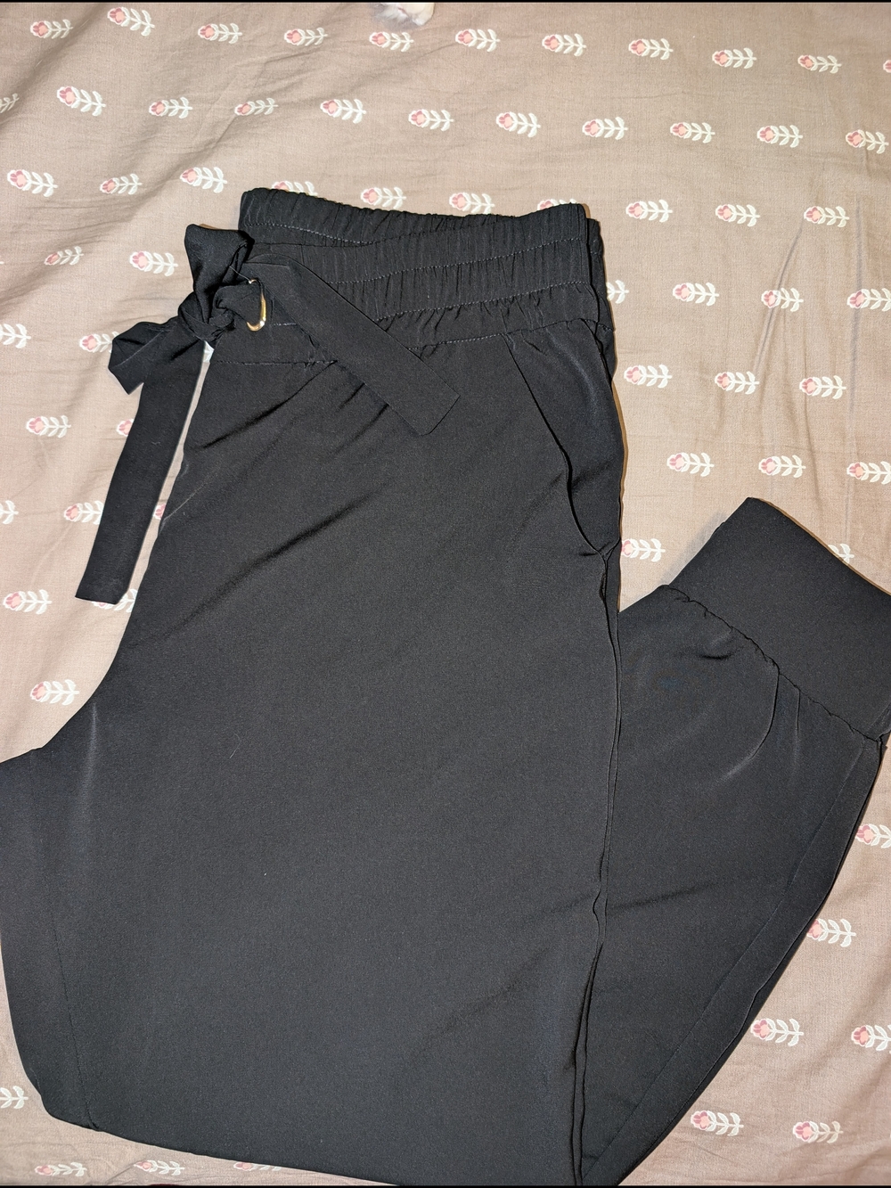 Dynamite Black Drawstring Jogger Pants